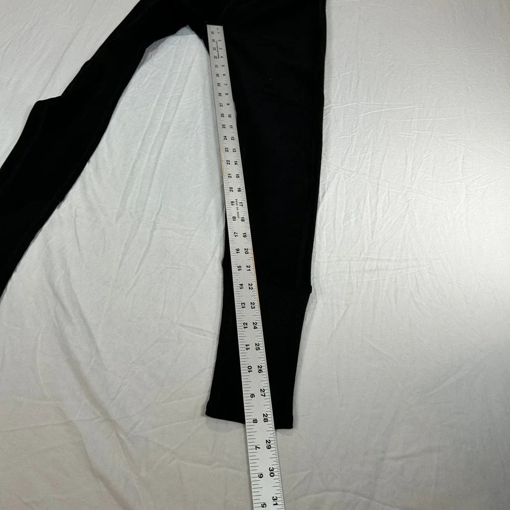 Alo Yoga Alosoft Lounge Legging Black High Waist Ribbed Cuff W5762R Small